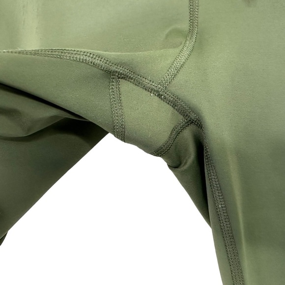 AArmy Womens Chelsea Drawstring Waist Athletic Leggings Sz Medium Green - Picture 4 of 9